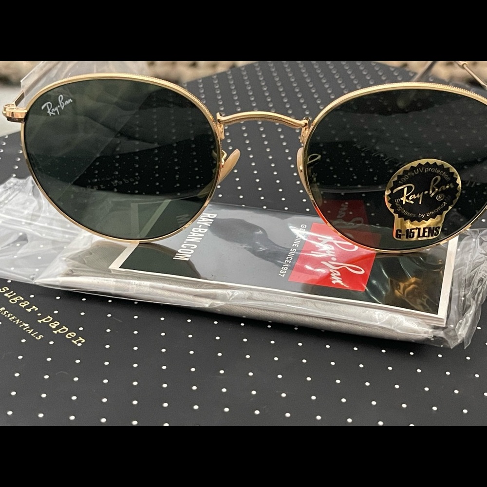 Rayban round metal glasses